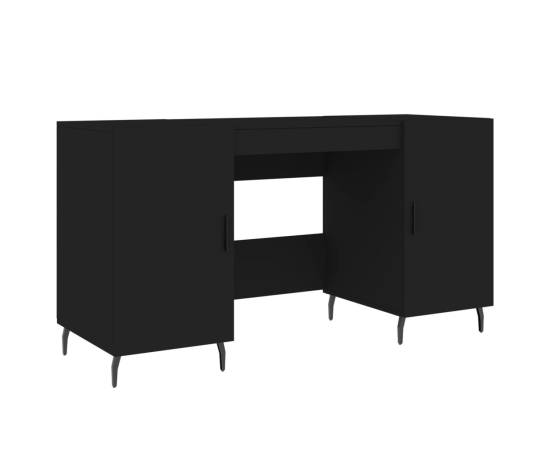 Birou, negru, 140x50x75 cm, lemn compozit, 2 image