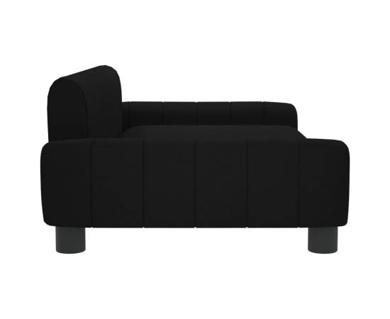 Canapea pentru copii, negru, 90x53x30 cm, material textil, 4 image