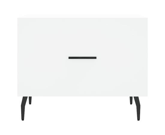 Măsuță de cafea, alb, 50x50x40 cm, lemn compozit, 5 image