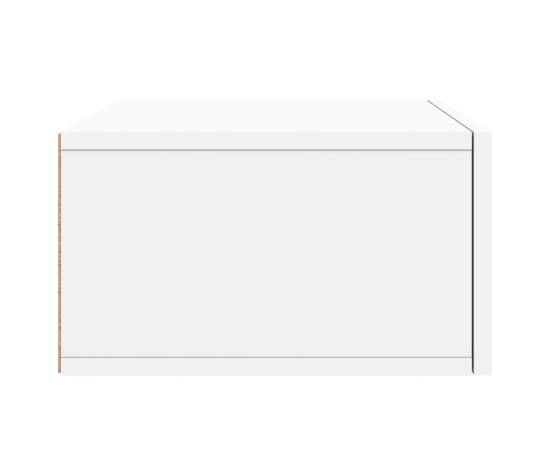 Noptiere de perete, 2 buc., alb, 35x35x20 cm, 8 image
