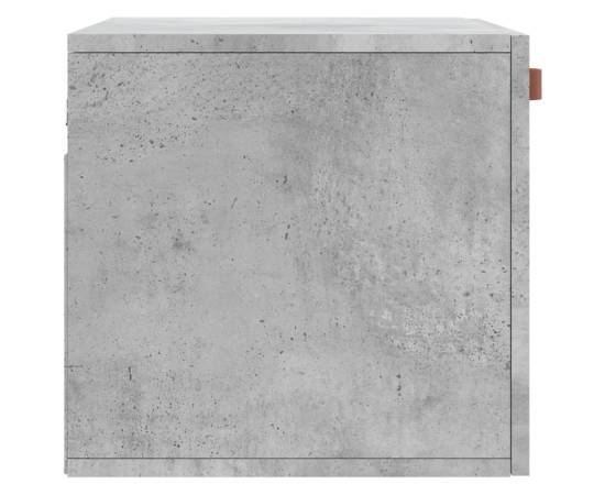 Dulap de perete, gri beton, 60x36,5x35 cm, lemn prelucrat, 7 image