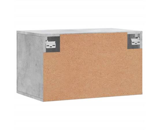 Dulap de perete, gri beton, 60x36,5x35 cm, lemn prelucrat, 8 image