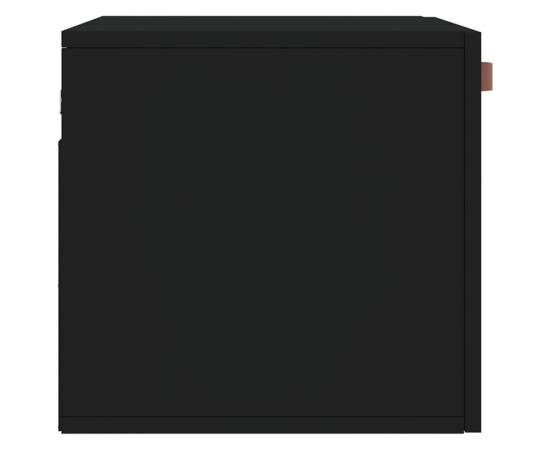 Dulap de perete, negru, 60x36,5x35 cm, lemn prelucrat, 7 image