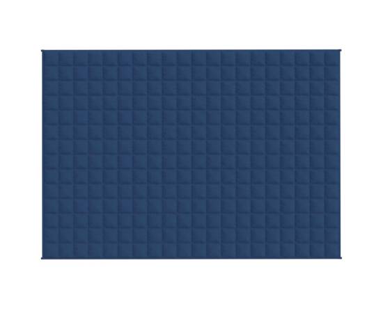 Pătură grea, albastru, 140x200 cm, 10 kg, material textil, 3 image