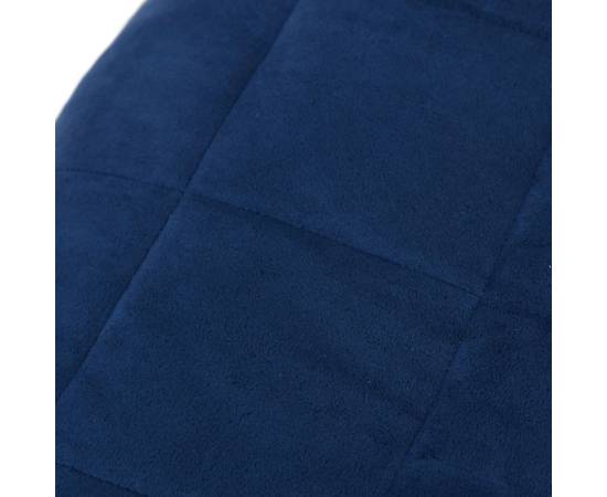 Pătură grea, albastru, 200x220 cm, 13 kg, textil, 4 image