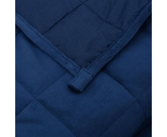Pătură grea, albastru, 200x220 cm, 13 kg, textil, 5 image