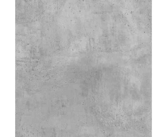 Dulap pentru baie, gri beton, 80x33x60 cm, lemn compozit, 10 image