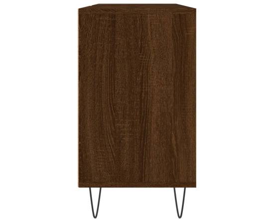 Dulap pentru baie, stejar maro, 80x33x60 cm, lemn compozit, 7 image