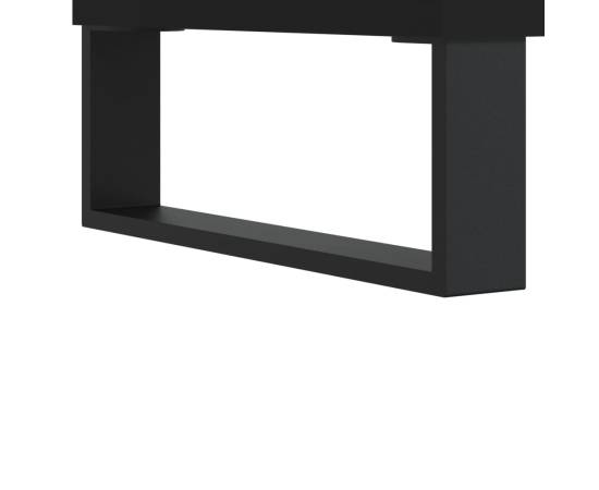 Dulap tv, negru, 150x36x30 cm, lemn prelucrat, 10 image