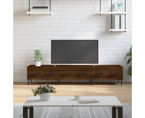 Dulap tv, stejar maro, 150x36x30 cm, lemn prelucrat