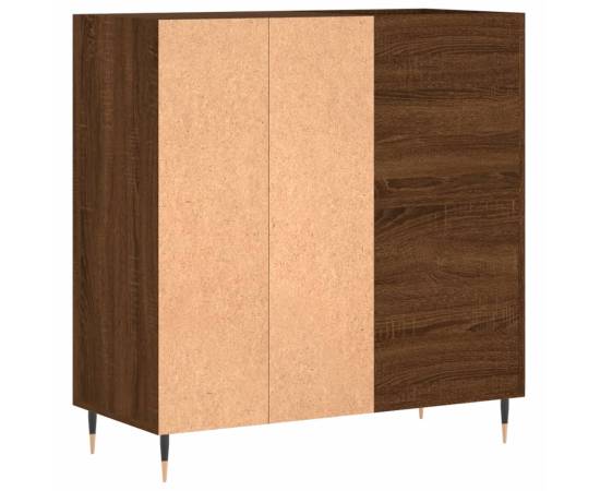 Dulap pentru discuri stejar maro 84,5x38x89 cm lemn compozit, 6 image