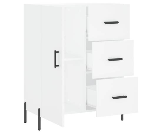 Servantă, alb, 69,5x34x90 cm, lemn compozit, 6 image