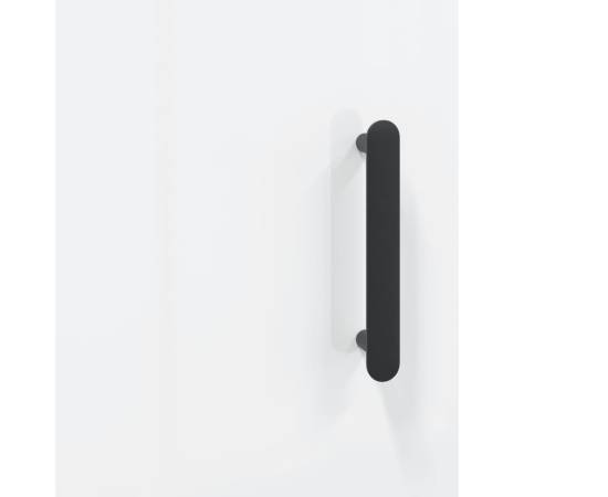 Servantă, alb extralucios, 69,5x34x90 cm, lemn compozit, 10 image