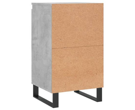 Servante, 2 buc., gri beton, 40x35x70 cm, lemn prelucrat, 9 image