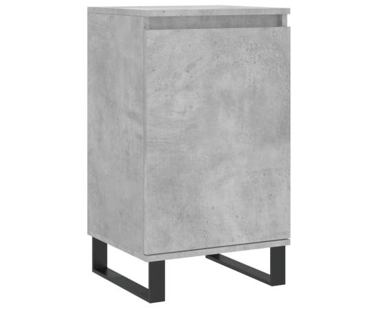 Servante, 2 buc., gri beton, 40x35x70 cm, lemn prelucrat, 5 image