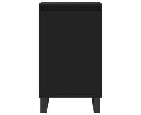 Servante, 2 buc., negru, 40x35x70 cm, lemn prelucrat, 6 image