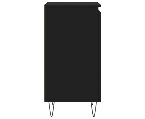 Servante, 2 buc., negru, 40x35x70 cm, lemn prelucrat, 8 image