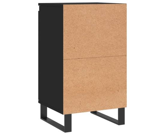 Servante, 2 buc., negru, 40x35x70 cm, lemn prelucrat, 9 image