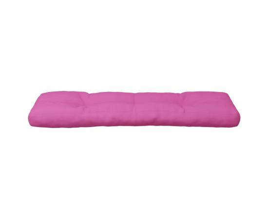Pernă de paleți, roz, 120x40x12 cm, textil, 5 image