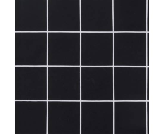 Pernă paleți, negru, 58x58x10cm, țesătură oxford, model carouri, 9 image