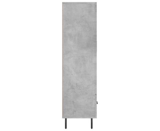 Dulap înalt, gri beton, 69,5x31x115 cm, lemn compozit, 7 image