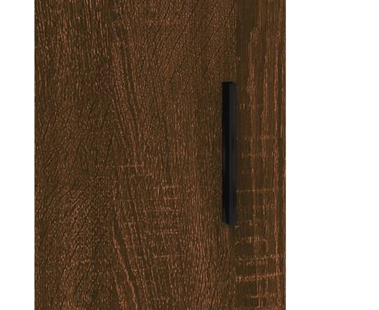 Dulap înalt, stejar maro, 69,5x31x115 cm, lemn prelucrat, 9 image
