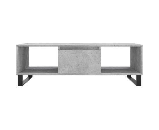Masă de cafea, gri beton, 104x60x35 cm, lemn compozit, 5 image