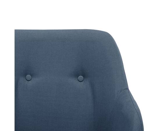 Scaun balansoar, albastru, material textil, 7 image
