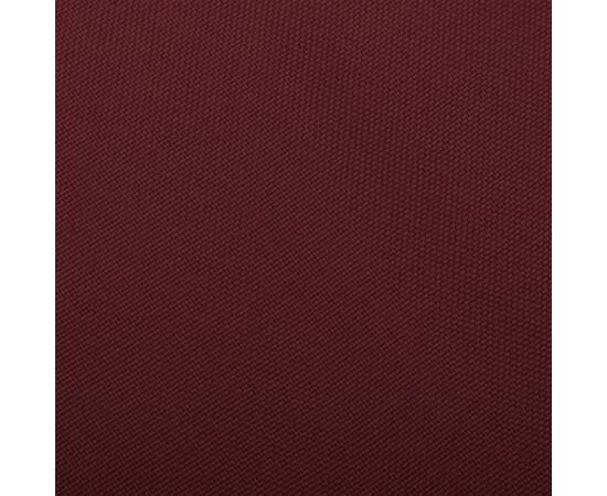 Scaun balansoar, roșu vin, material textil, 3 image
