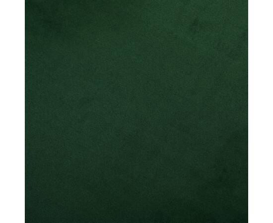 Scaun balansoar, verde închis, catifea, 3 image