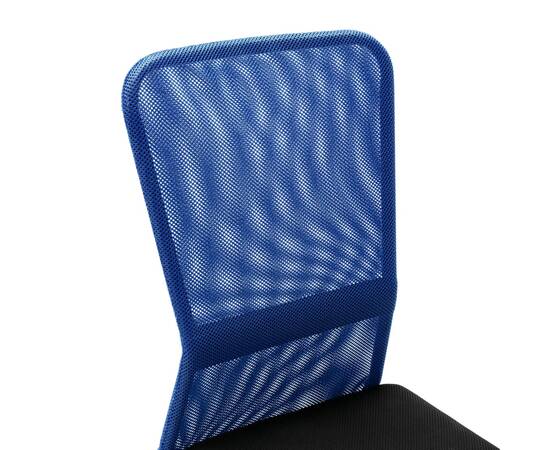 Scaun de birou, negru și albastru, 44x52x100 cm, plasă textilă, 5 image
