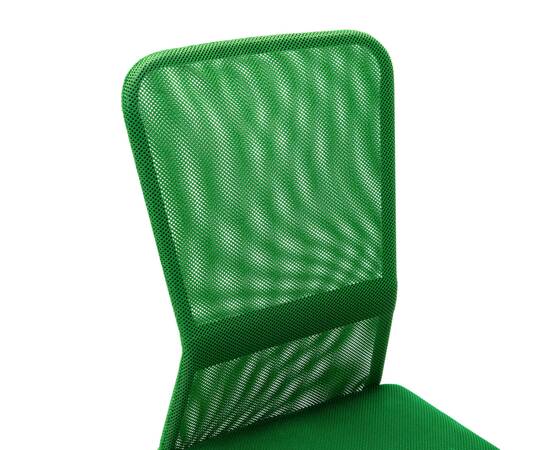 Scaun de birou, verde, 44 x 52 x 100 cm, plasă textilă, 5 image