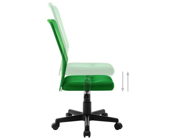 Scaun de birou, verde, 44 x 52 x 100 cm, plasă textilă, 7 image