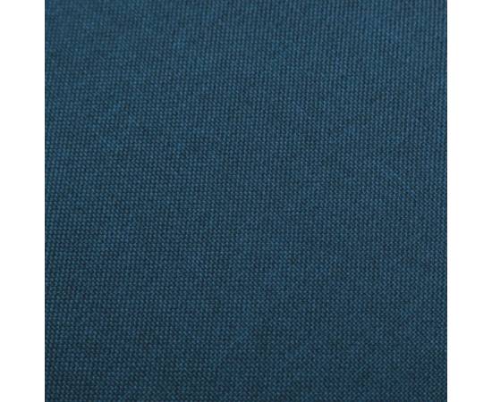 Scaune de bar, 2 buc., albastru, material textil, 2 image