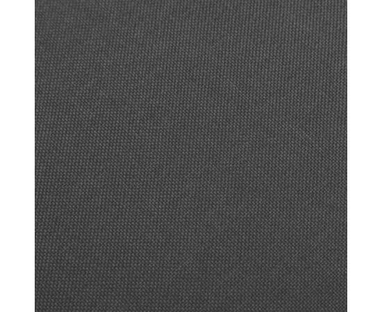 Scaune de bar, 2 buc., negru, material textil, 2 image