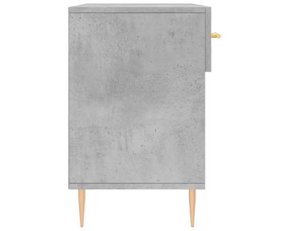 Bancheta pantofar, gri beton, 102x35x55 cm, lemn prelucrat, 7 image