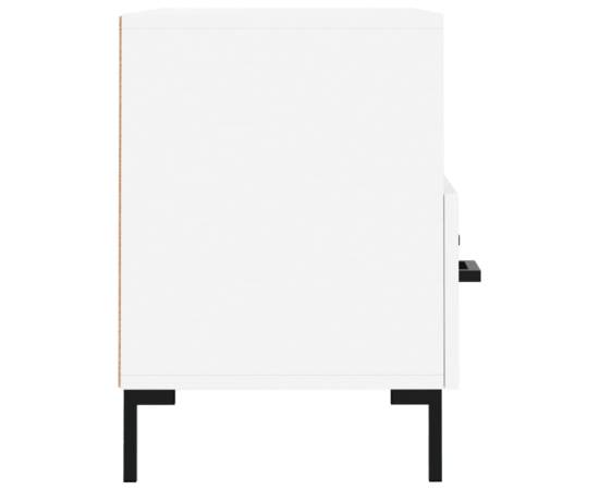 Comodă tv, alb, 80x36x50 cm, lemn prelucrat, 7 image