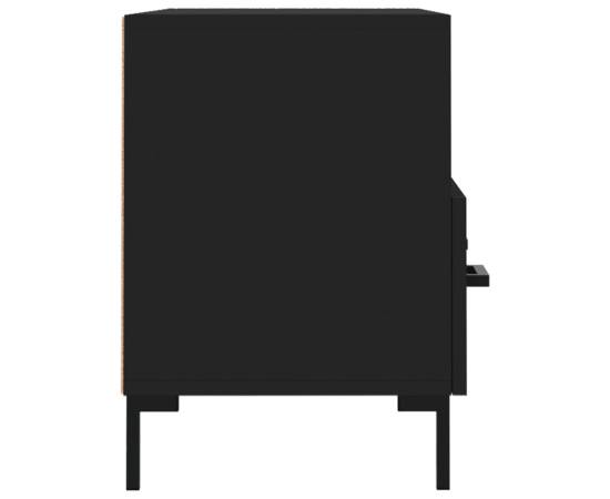 Comodă tv, negru, 80x36x50 cm, lemn prelucrat, 7 image