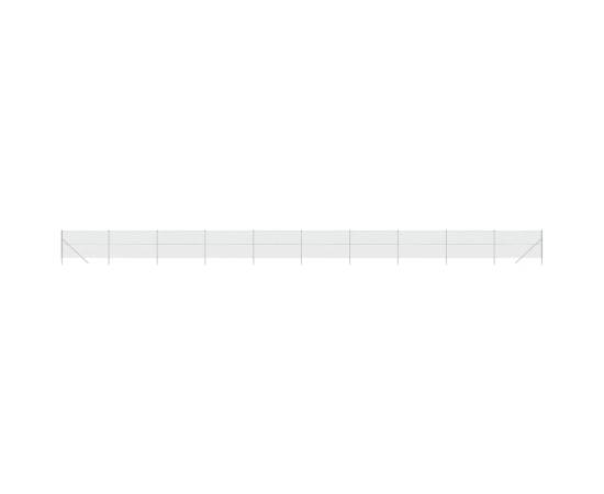 Gard de plasă de sârmă, argintiu, 1,8x25 m, 2 image
