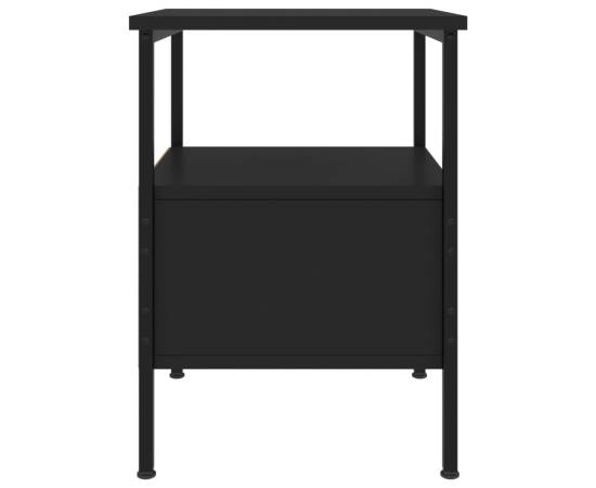 Noptiere, 2 buc., negru, 34x36x50 cm, lemn compozit, 8 image