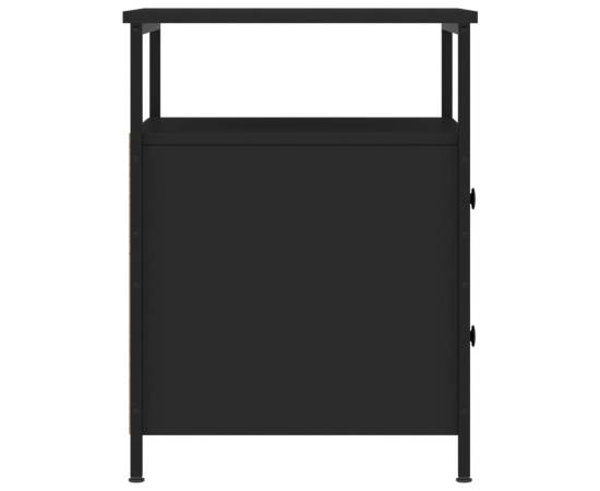 Noptiere, 2 buc., negru, 44x45x60 cm, lemn compozit, 7 image