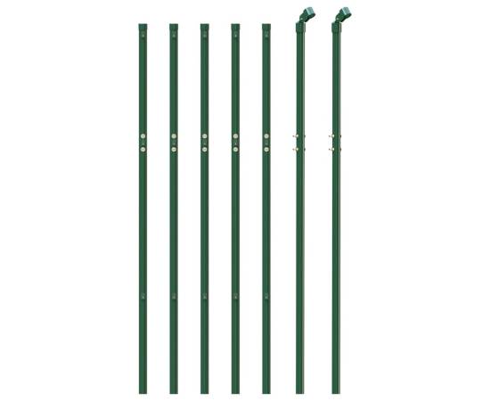 Gard de plasă de sârmă, verde, 1,1x10 m, 3 image