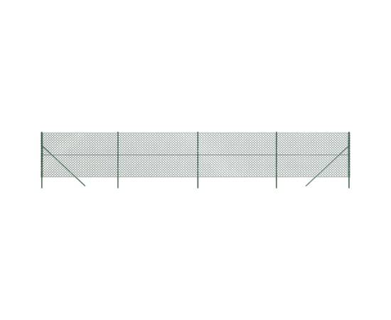 Gard de plasă de sârmă, verde, 1,4x10 m, 2 image
