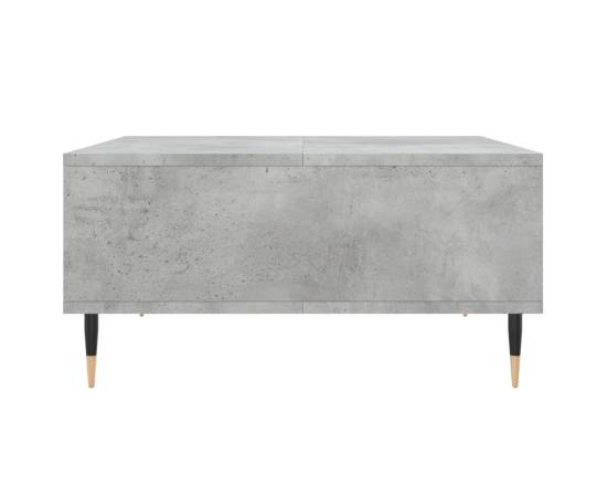Masă de cafea, gri beton, 60x60x30 cm, lemn compozit, 5 image