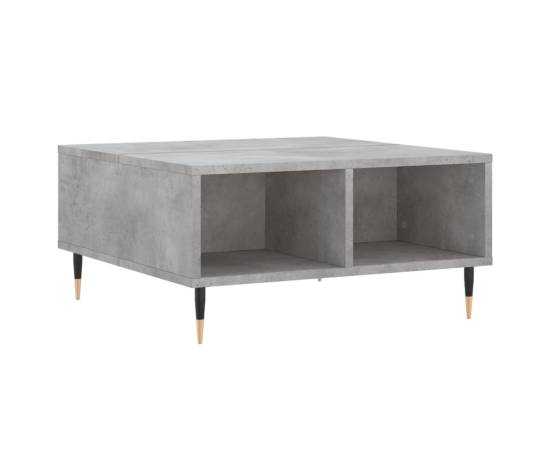 Masă de cafea, gri beton, 60x60x30 cm, lemn compozit, 2 image