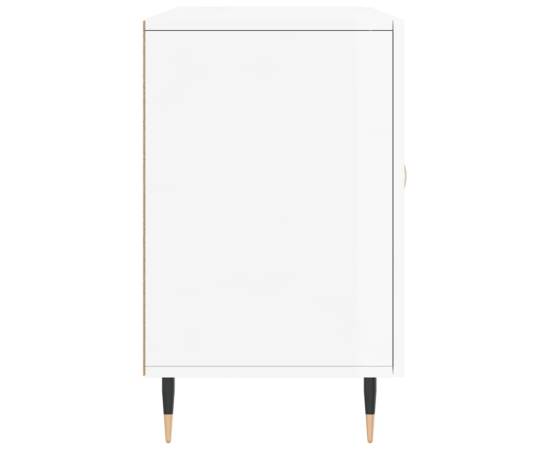 Servantă, alb extralucios, 100x36x60 cm, lemn compozit, 7 image
