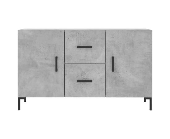 Servantă, gri beton, 100x36x60 cm, lemn compozit, 6 image