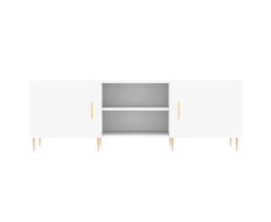 Comodă tv, alb, 150x30x50 cm, lemn compozit, 5 image