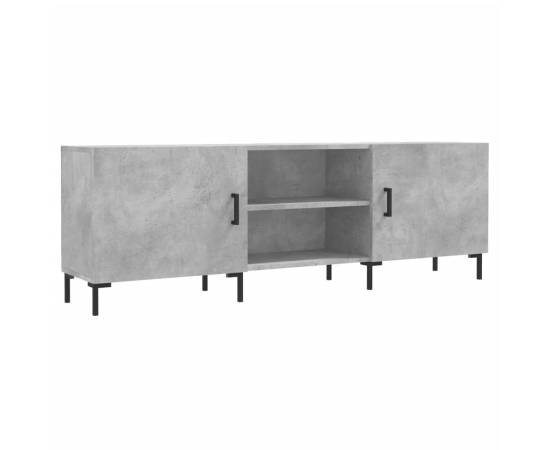 Comodă tv, gri beton, 150x30x50 cm, lemn compozit, 2 image