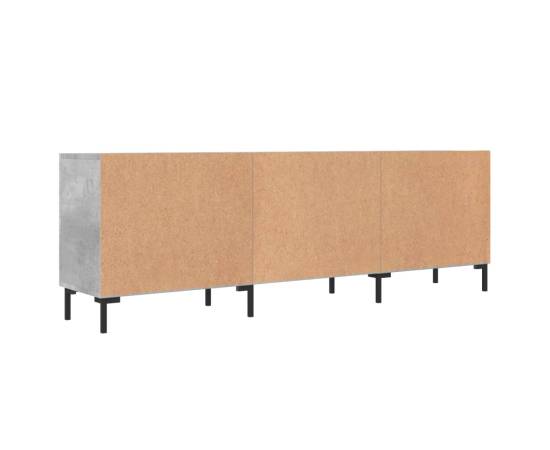 Comodă tv, gri beton, 150x30x50 cm, lemn compozit, 8 image